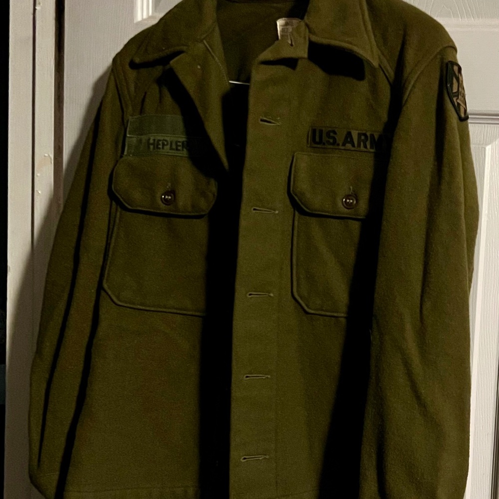 VINTAGE. US Army Engineer Jacket Wool
